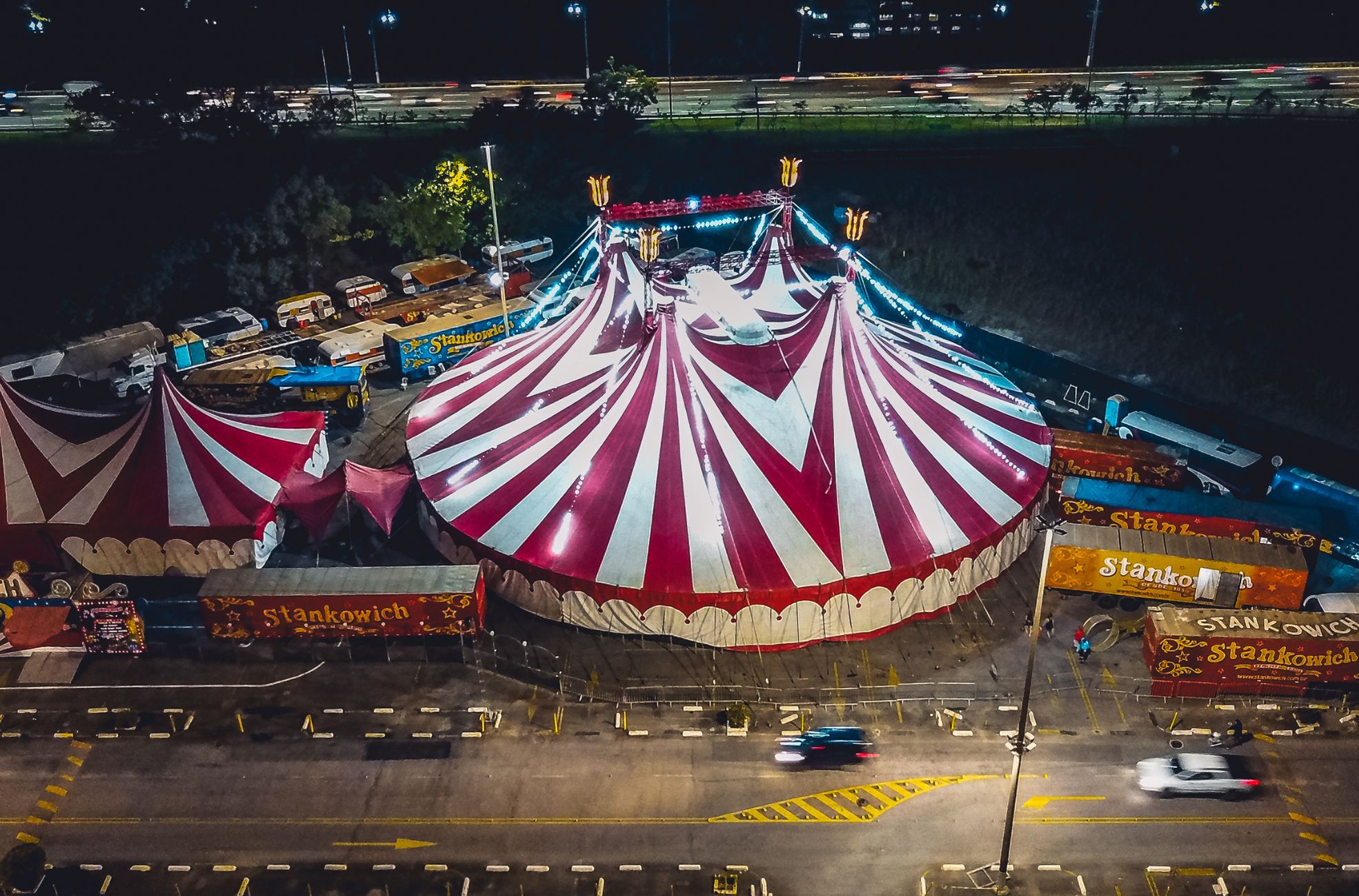 Aerial View Of Carnival Event