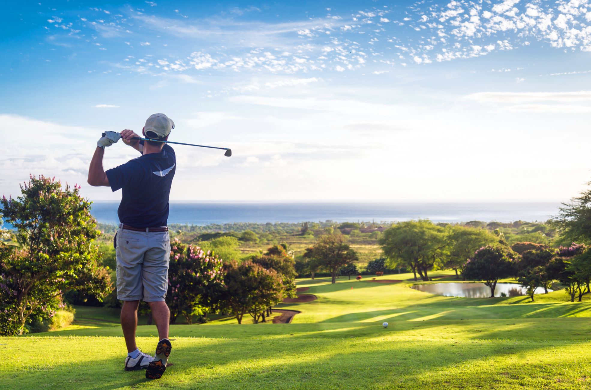 Man Playing Golf