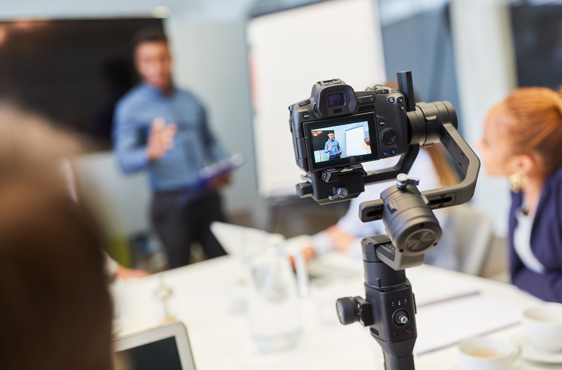 Cameras Live Streaming An Event