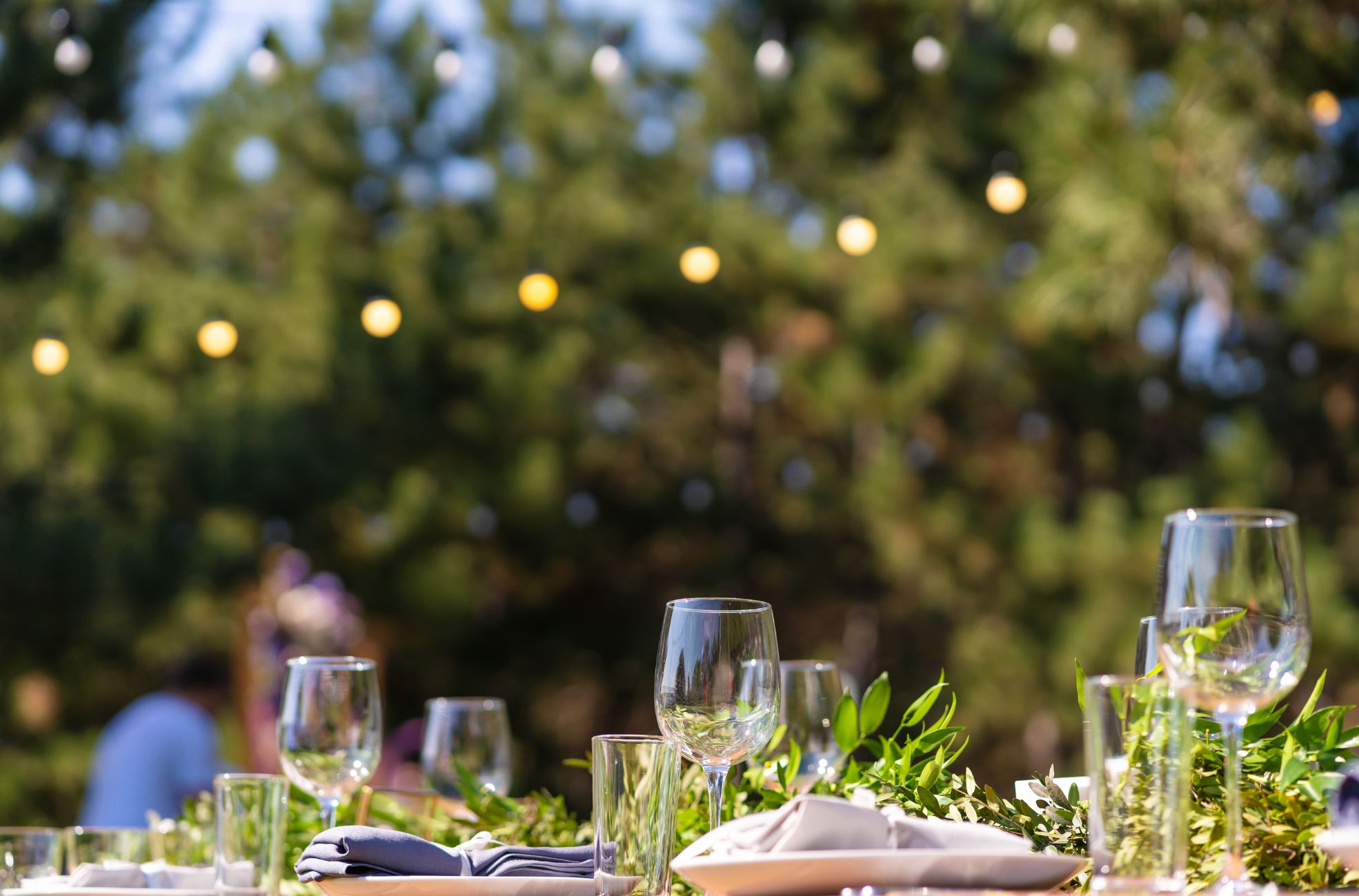 Garden Party Table Set Up