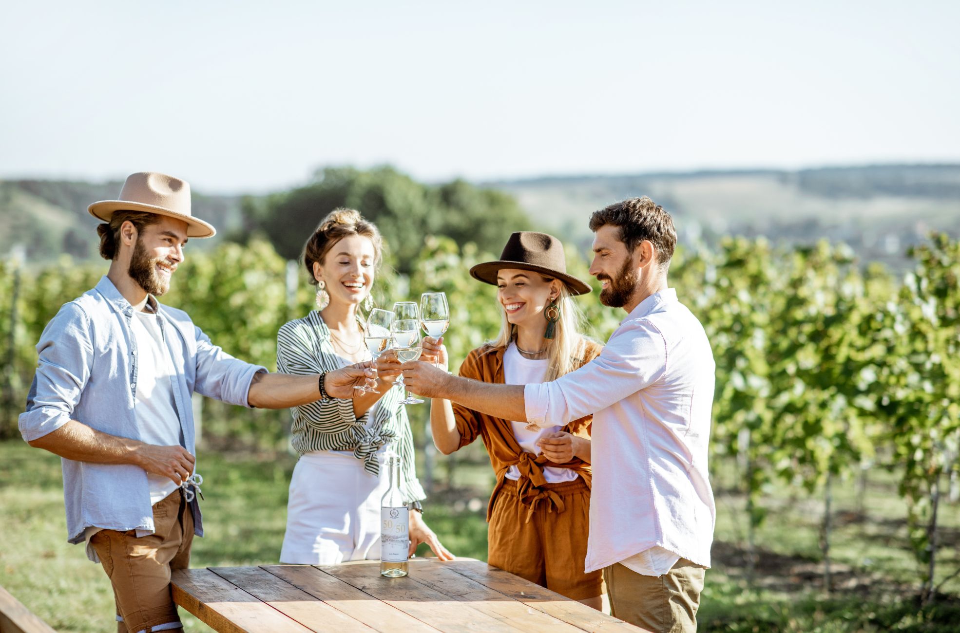 People At A Wine Tasting