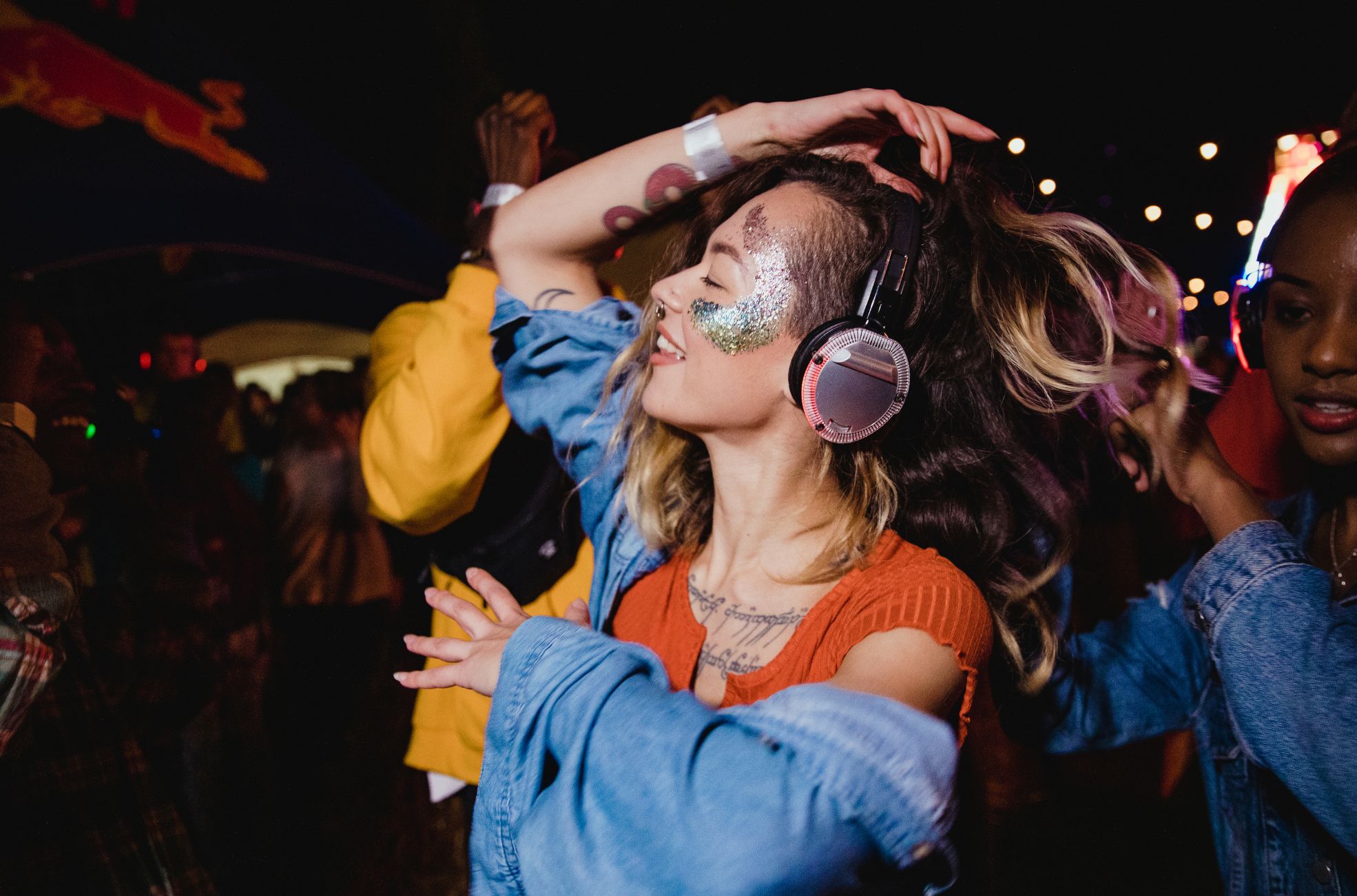 Woman At Silent Disco