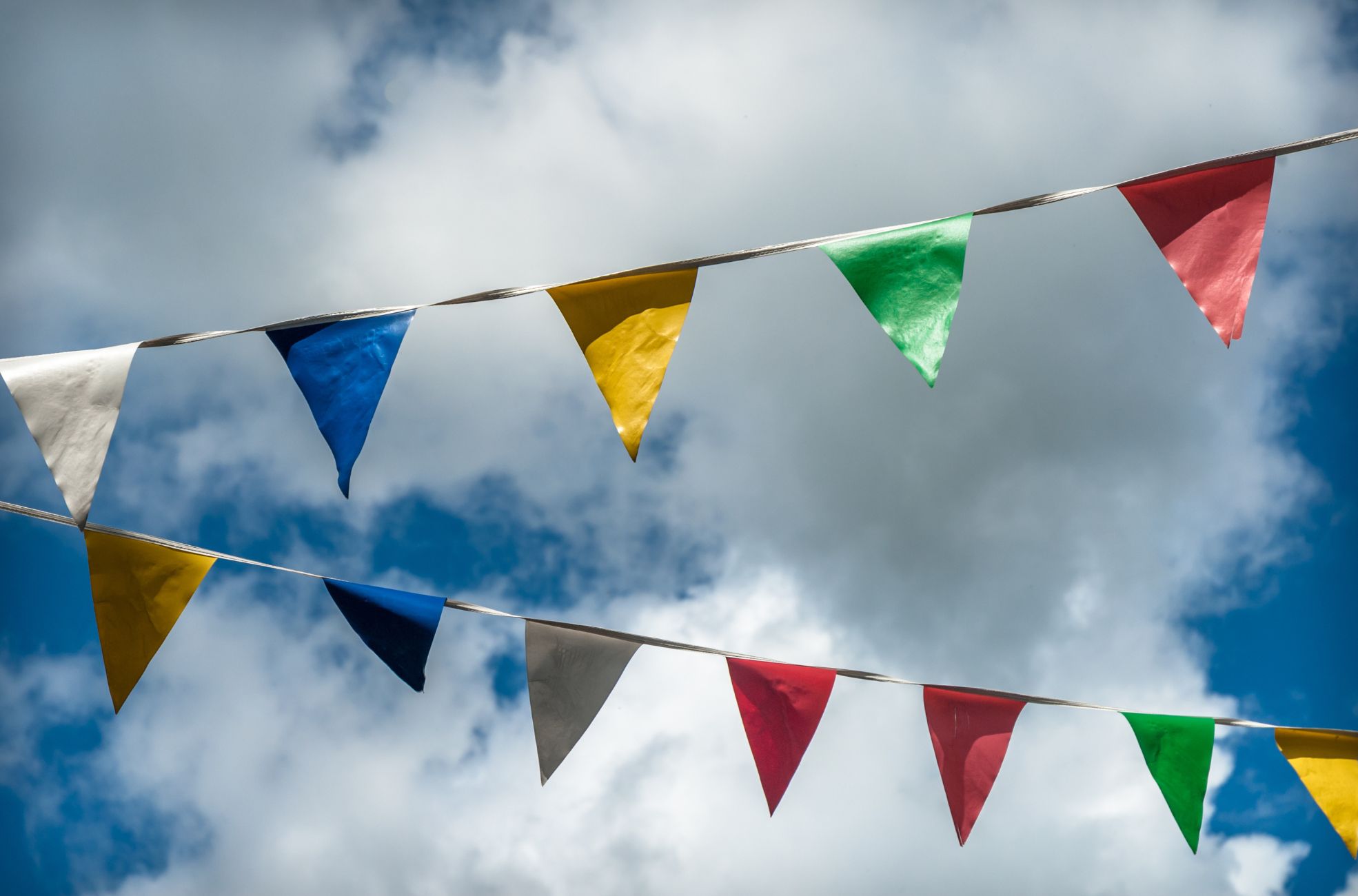 Bunting At School Fete