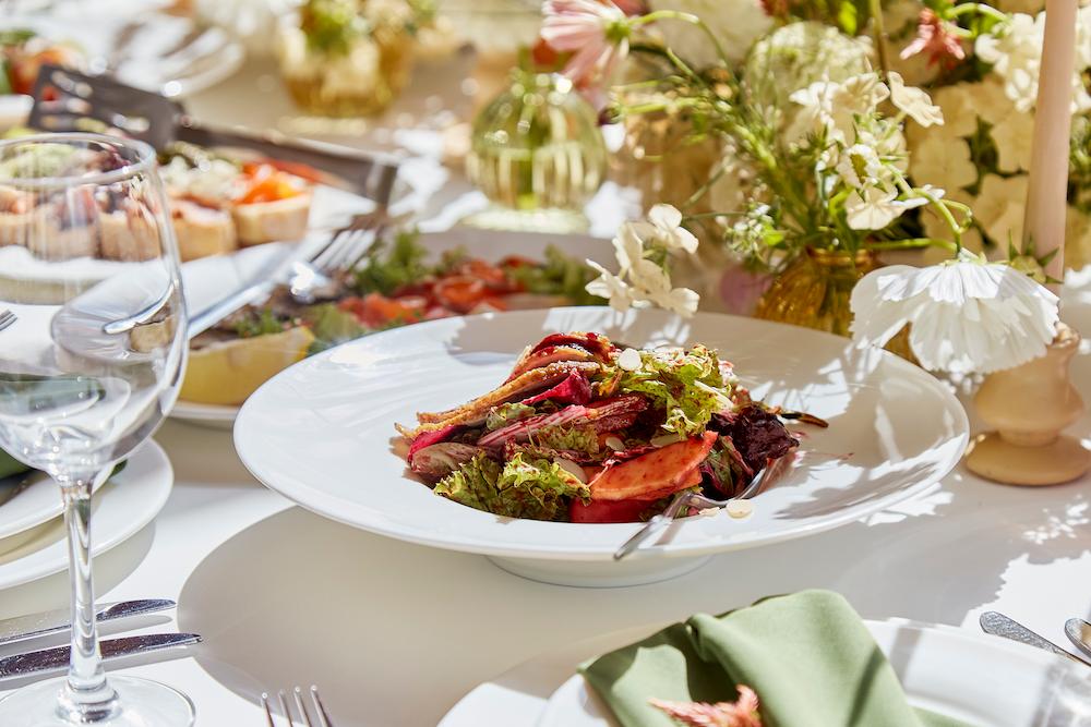 How to plan a banquet involves choosing the menu such a special dish seen here on a fancy table scape 