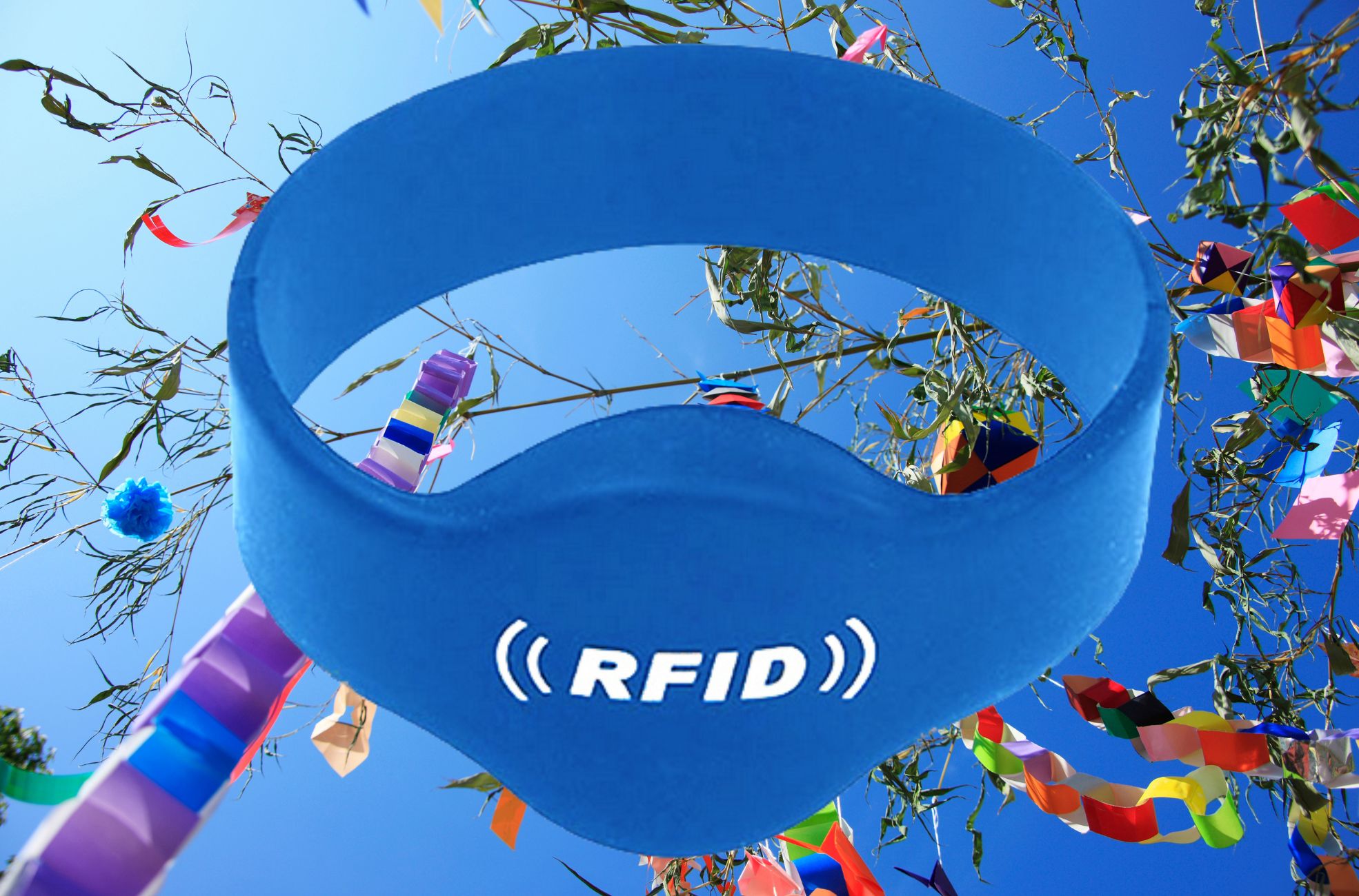 RFID Bracelet And Background