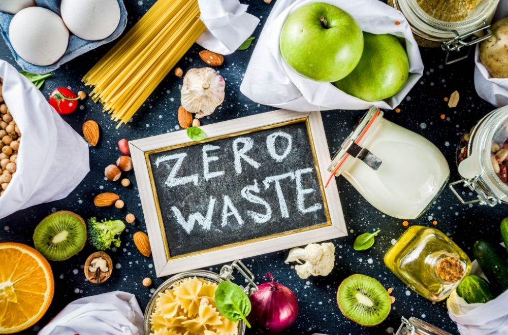 Food And Zero Waste Sign